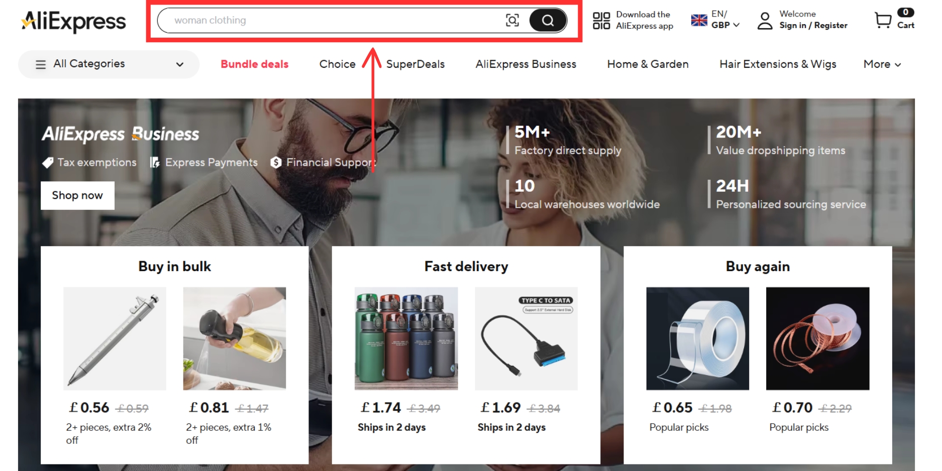 product on Aliexpress